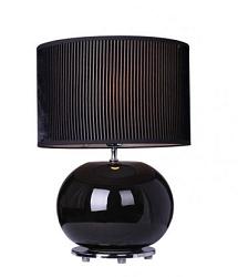 Černá moderní designová stolní lampa model EBONY